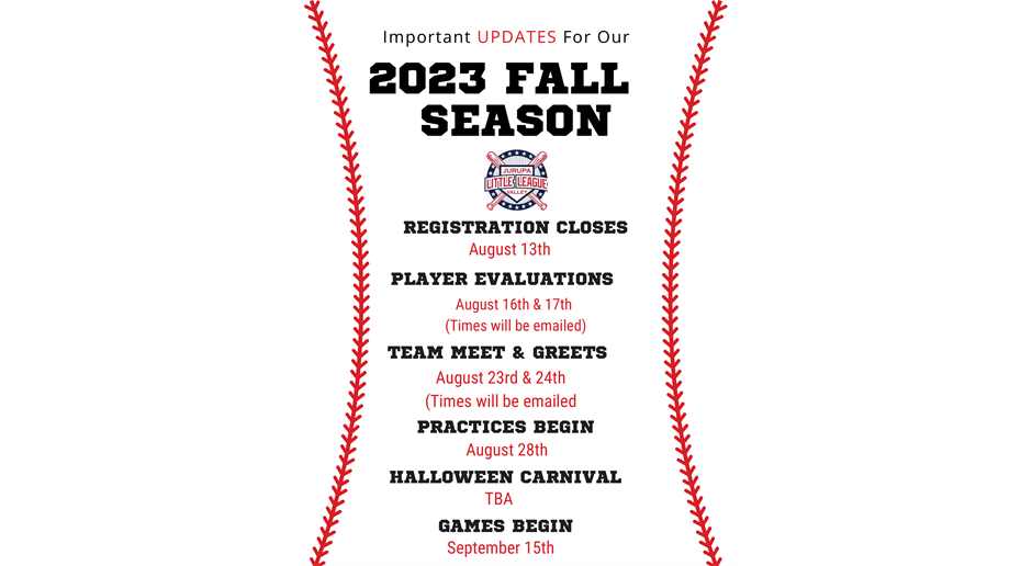 Important Fall Ball Dates